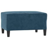 vidaXL Voetenbank 70x55x41 cm fluweel blauw