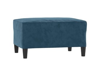 vidaXL Voetenbank 70x55x41 cm fluweel blauw