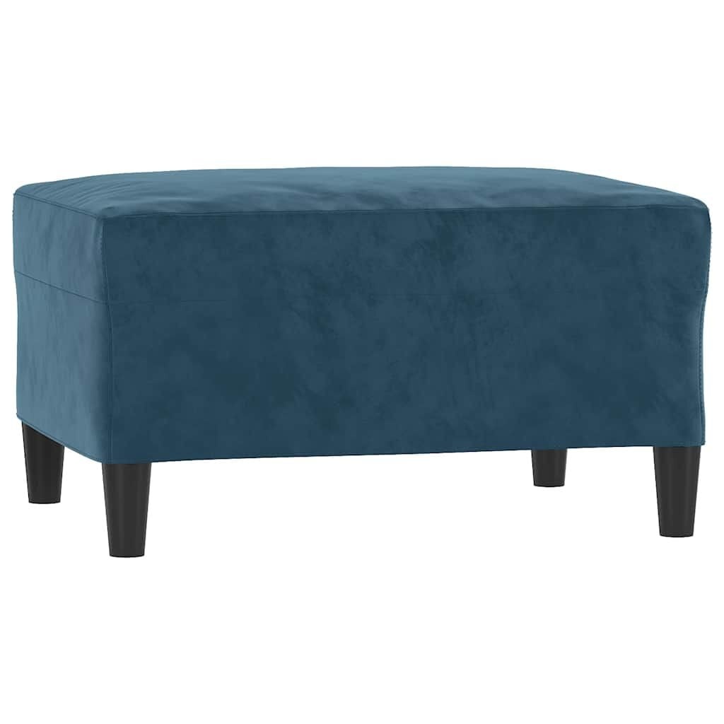 vidaXL Voetenbank 70x55x41 cm fluweel blauw