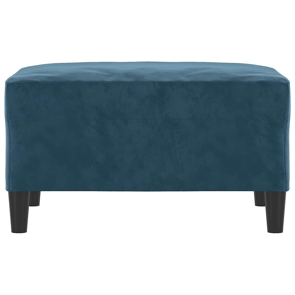 vidaXL Voetenbank 70x55x41 cm fluweel blauw