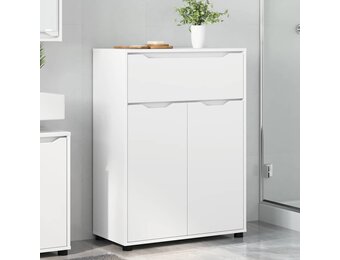 vidaXL Badkamer Kast met lade Wit 72,5 x 36,5 x 100 cm Bewerkt hout