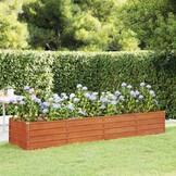vidaXL Verhoogde Plantenbak 320x80x45 cm Cortenstaal - 34% Korting!