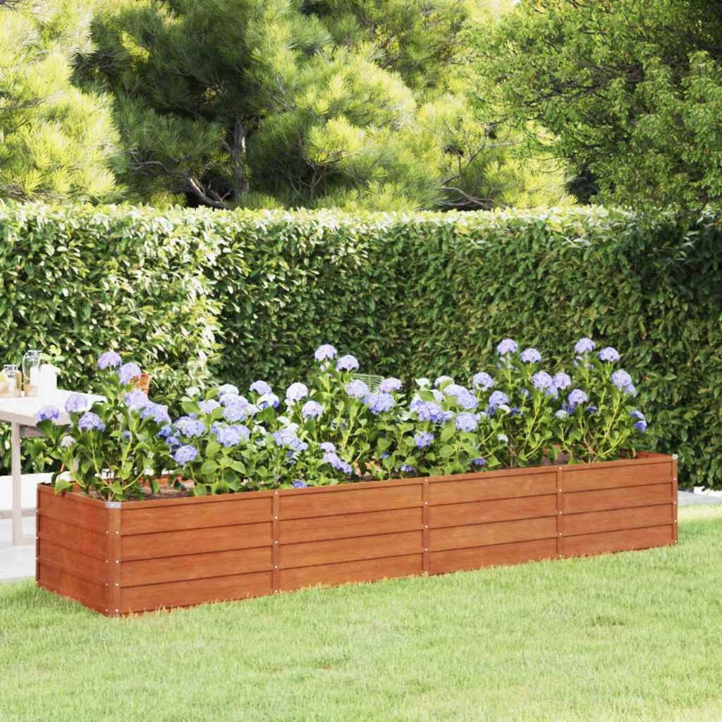 vidaXL Verhoogde Plantenbak 320x80x45 cm Cortenstaal - 34% Korting!