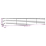 vidaXL Verhoogde Plantenbak 320x80x45 cm Cortenstaal - 34% Korting!