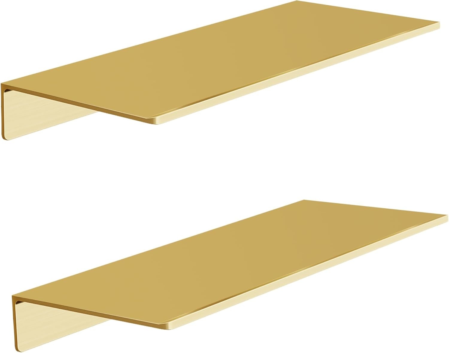 Zwevende Wandplank Set 2x Zwart Metaal | 59% Korting