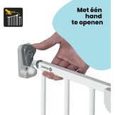 Safety 1st Wall Fix Extending Metal Gate, Verstelbaar Traphekje, 62 – 102cm, Veligheidshek Baby, Met één Hand te Openen, Eenvoudig te Bevestigen en Weer te Verwijderen, Geen Struikelgevaar, Wit