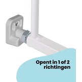 Safety 1st Wall Fix Extending Metal Gate, Verstelbaar Traphekje, 62 – 102cm, Veligheidshek Baby, Met één Hand te Openen, Eenvoudig te Bevestigen en Weer te Verwijderen, Geen Struikelgevaar, Wit