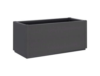 vidaXL Plantenbak 80x36x35 cm polypropeen donkergrijs