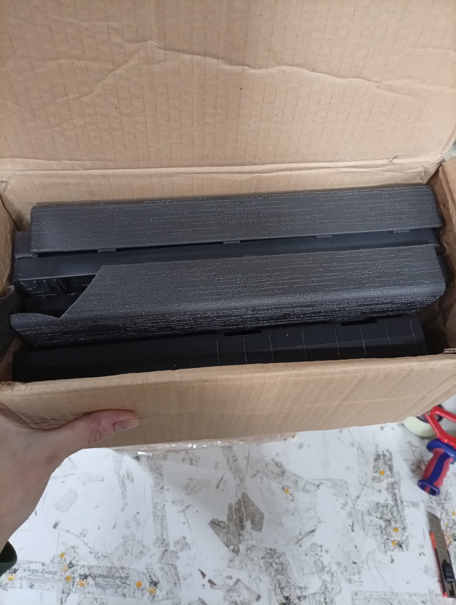 vidaXL Plantenbak 80x36x35 cm polypropeen donkergrijs