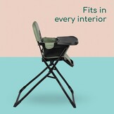 Bebeconfort Lily Kinderstoel, 6 Maanden - 3 Jaar (max. 15 kg), Compact & Lichtgewicht Reisstoel (4kg), Mineral Green