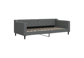 Slaapbank 90x200 cm Stof Donkergrijs - 52% Korting