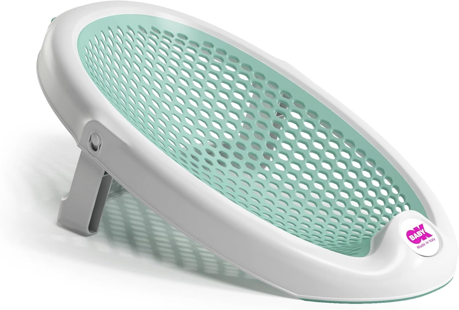OKBABY Jelly - Opvouwbare, zachte en comfortabele badsteun voor baby's van 0-8 Maanden (8kg) - Lichtblauw