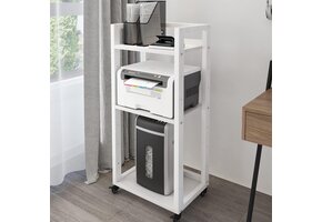 Mobiele Houten Printerstandaard - 3 Lagen | 58% Korting