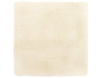 vidaXL Hoogpolig vloerkleed NAVARRA 200x200 cm polyester crèmekleurig