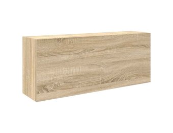 vidaXL Badkamerwandkast 100x25x40 cm bewerkt hout sonoma eikenkleurig