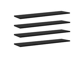 VidaXL Boekenplank Bord Zwart 80x20cm - 49% Korting