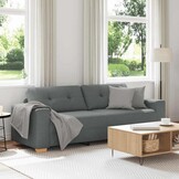 vidaXL 3-zitsbank donkergrijs 180 cm stof