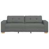 vidaXL 3-zitsbank donkergrijs 180 cm stof