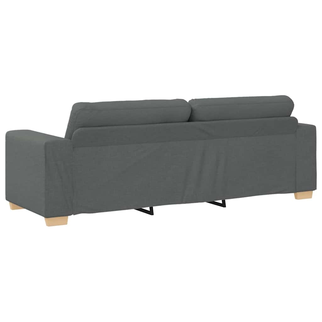 vidaXL 3-zitsbank donkergrijs 180 cm stof