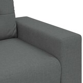 vidaXL 3-zitsbank donkergrijs 180 cm stof