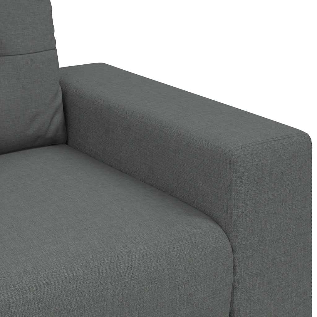 vidaXL 3-zitsbank donkergrijs 180 cm stof