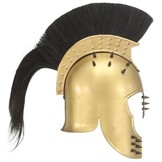 vidaXL Soldatenhelm Grieks replica LARP staal messingkleurig