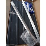 vidaXL Plantenbak verhoogd 240x80x77 cm gegalvaniseerd staal antraciet