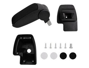 vidaXL Armsteun 15x35x(33-49,5) cm ABS zwart