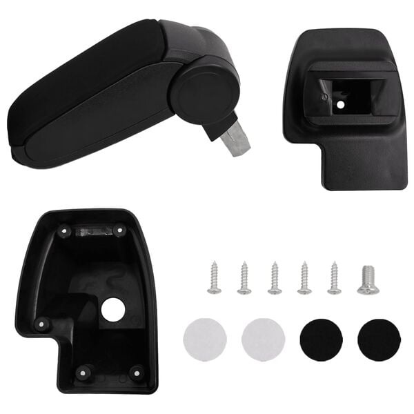 vidaXL Armsteun 15x35x(33-49,5) cm ABS zwart