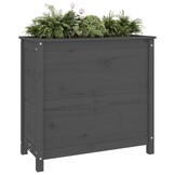 Grijze Grenenhouten Plantenbak 82,5x40x78 cm - 61% Korting!