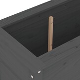 Grijze Grenenhouten Plantenbak 82,5x40x78 cm - 61% Korting!