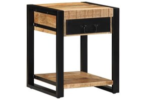 vidaXL Bijzettafel Mangohout (40x40x50cm) - 34% Korting!