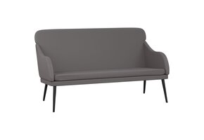 VidaXL Bankje 110cm Kunstleer Grijs - 54% Korting!