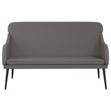 vidaXL Bankje 110x76x80 cm kunstleer grijs