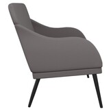 vidaXL Bankje 110x76x80 cm kunstleer grijs