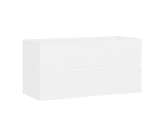vidaXL Wastafelkast 90x38,5x45 cm bewerkt hout wit