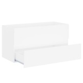 vidaXL Wastafelkast 90x38,5x45 cm bewerkt hout wit
