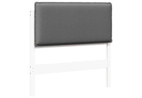 Hoofdbord Massief Grenen Wit/Lichtgrijs 75 cm - 84% Korting