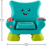Fisher-Price Educatief speelgoed, educatief speelgoed voor peuters, leerplezier, turquoise, versie: Engels; Italiaans; Portugees; Spaans, HYR96