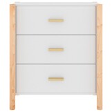 vidaXL Dressoir 62x38x70 cm bewerkt hout wit