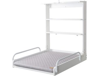 roba 212015WEV230 wandrek incl. aankleedkussen in modern "roba style"-design, wit