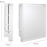roba 212015WEV230 wandrek incl. aankleedkussen in modern "roba style"-design, wit