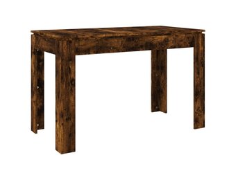 vidaXL Eettafel 120x60x76 cm bewerkt hout gerookt eikenkleurig