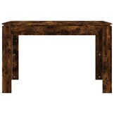 vidaXL Eettafel 120x60x76 cm bewerkt hout gerookt eikenkleurig