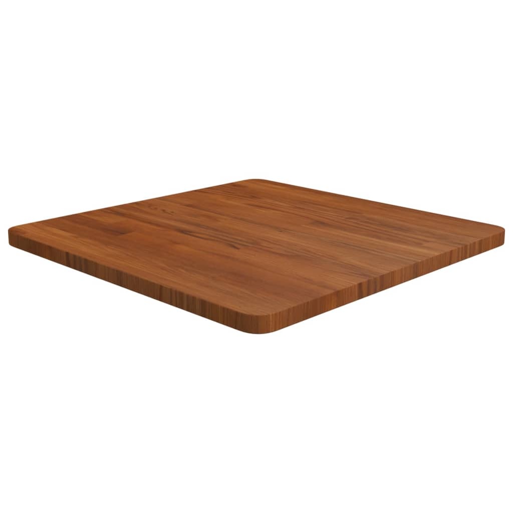 vidaXL Tafelblad vierkant 60x60x2,5cm behandeld eiken donkerbruin