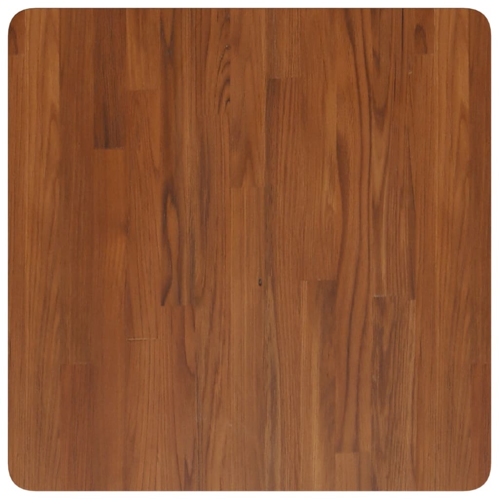 vidaXL Tafelblad vierkant 60x60x2,5cm behandeld eiken donkerbruin