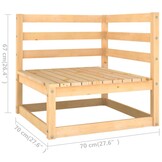 VidaXL Grenenhouten Tuinhoekbanken: 35% Korting!