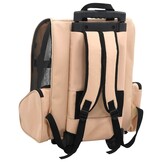 vidaXL Huisdierentrolley inklapbaar beige