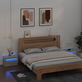 vidaXL Nachtkastjes 2 st met LED - 34% KORTING