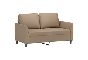 VidaXL Tweezitsbank Cappuccino Kunstleer - 35% Korting